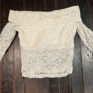 Hollister Lace Off-Shoulder Top